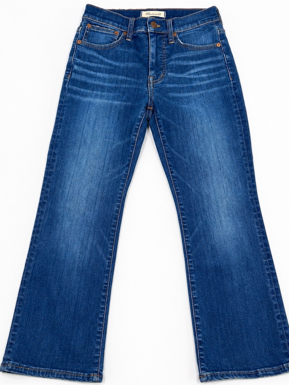 Madewell Cali Demi-Boot Crop Jeans 24P Petite Medium Wash